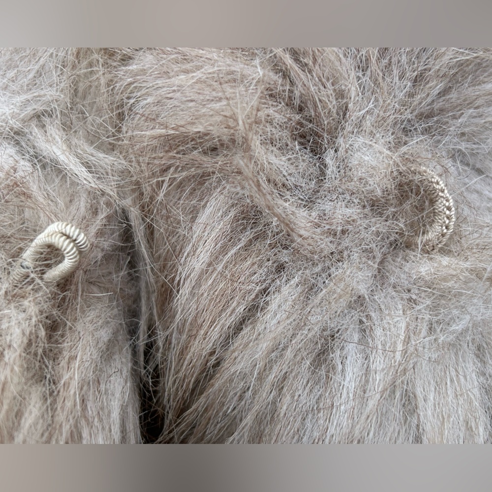 VNTG JORDACHE s11/12 faux fox fur-ombré effect-lined-LOOKS NEW-rare find-pockets - Picture 6 of 8